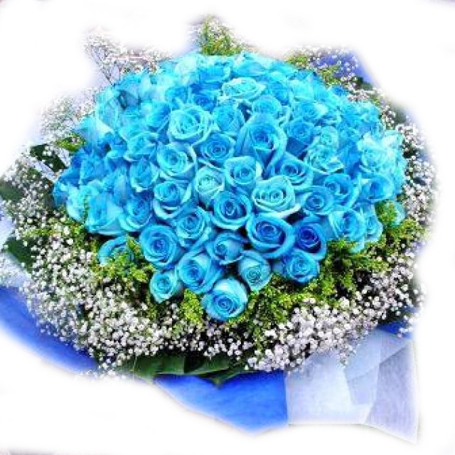 Ramo de 100 Rosas Azules