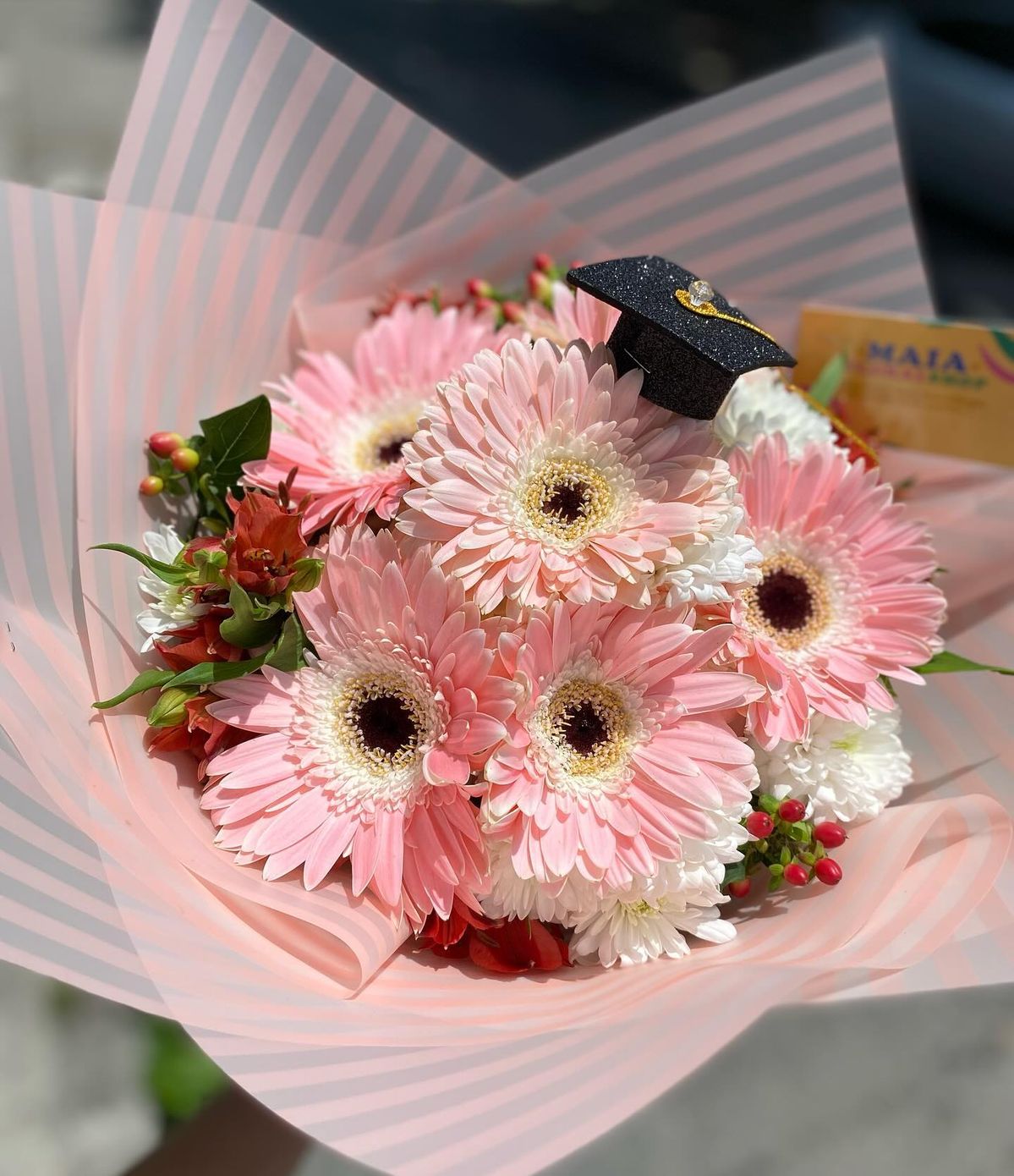 Ramo de 10 Gerberas Graduaci�n